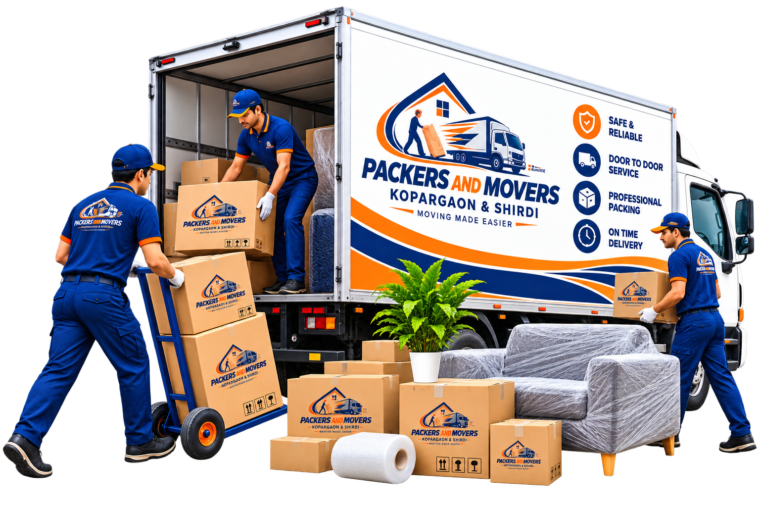 Packers and Movers in Kopargaon and Shirdi Moving Truck